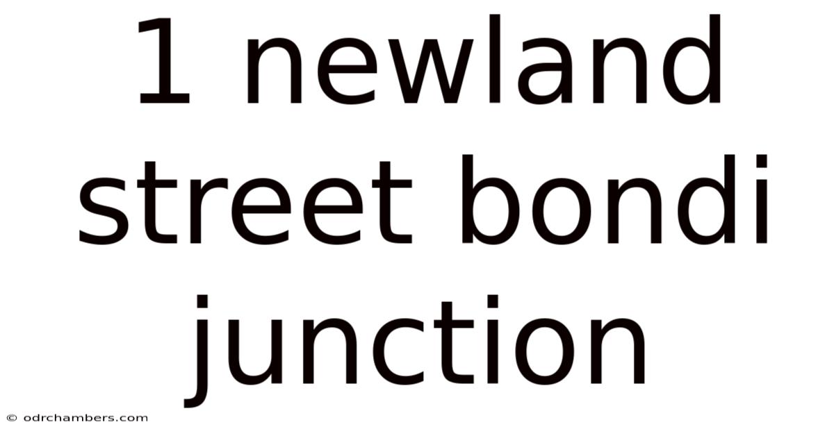 1 Newland Street Bondi Junction