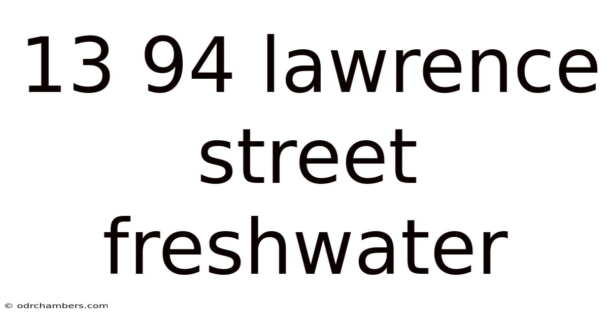13 94 Lawrence Street Freshwater