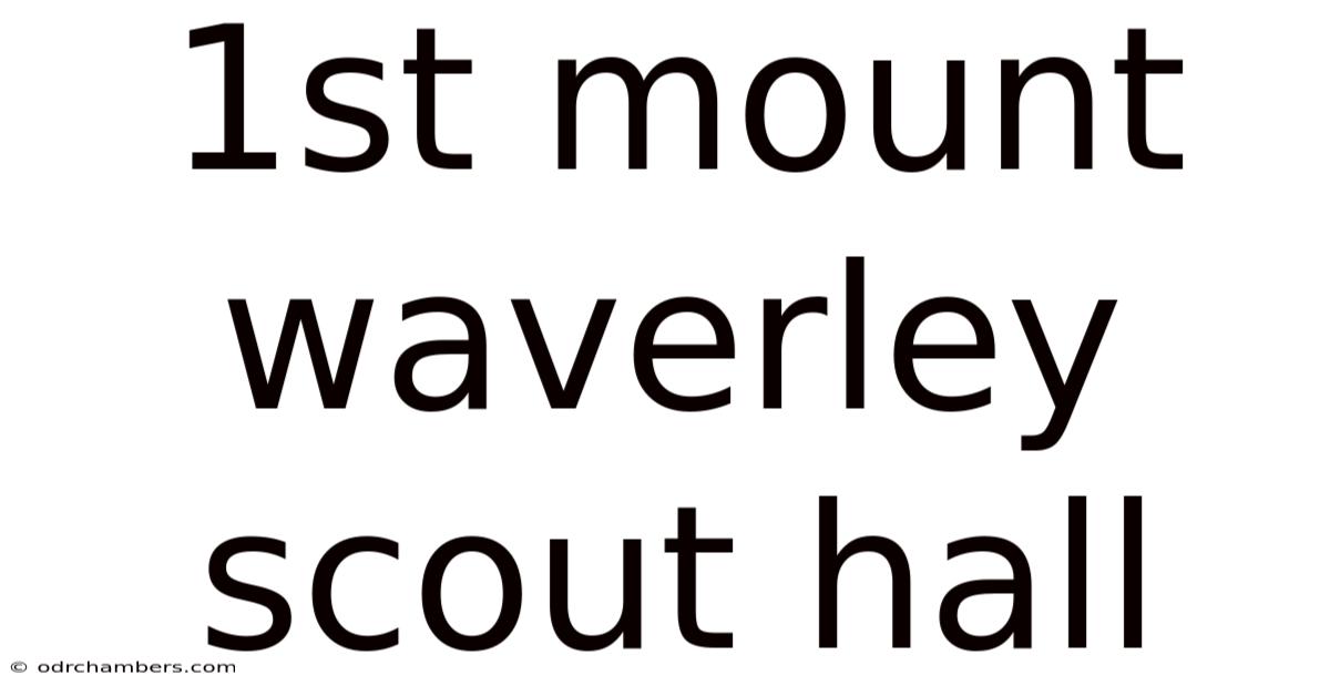 1st Mount Waverley Scout Hall