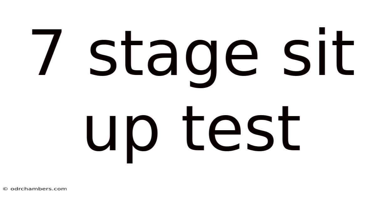 7 Stage Sit Up Test