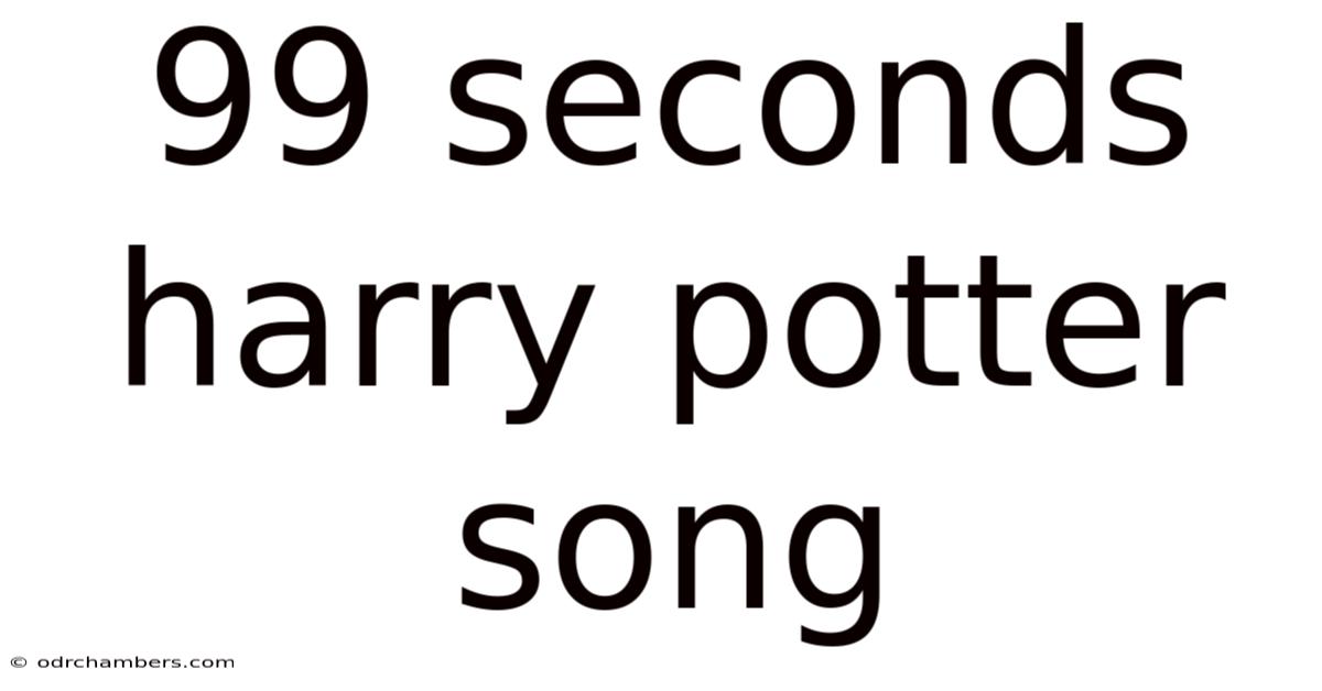 99 Seconds Harry Potter Song