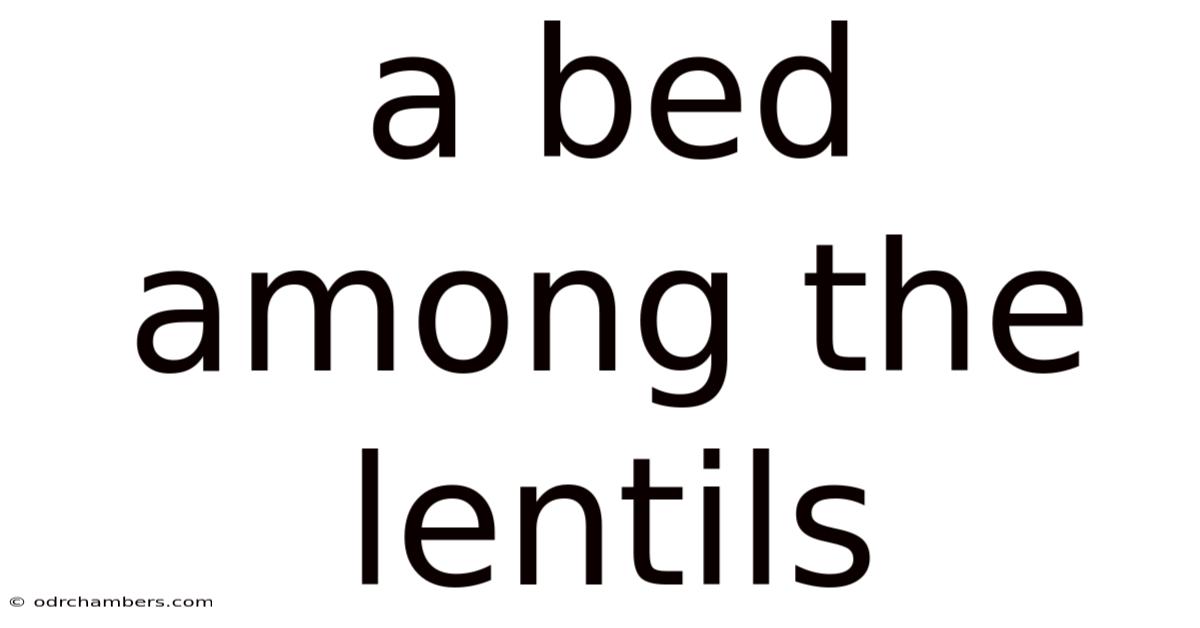 A Bed Among The Lentils