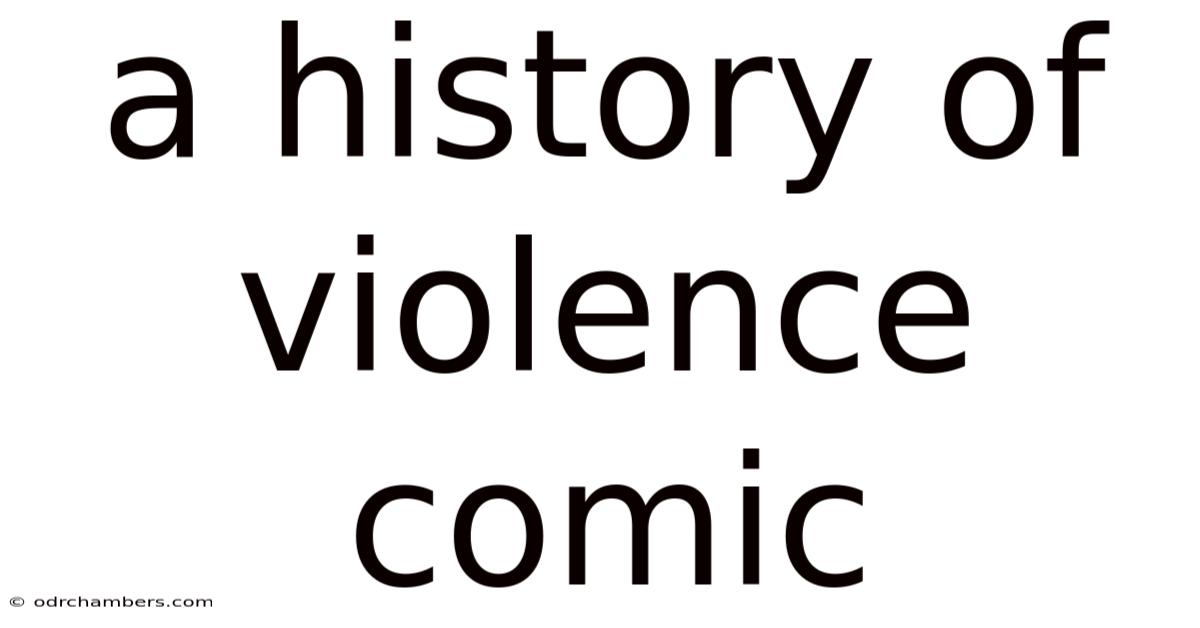 A History Of Violence Comic