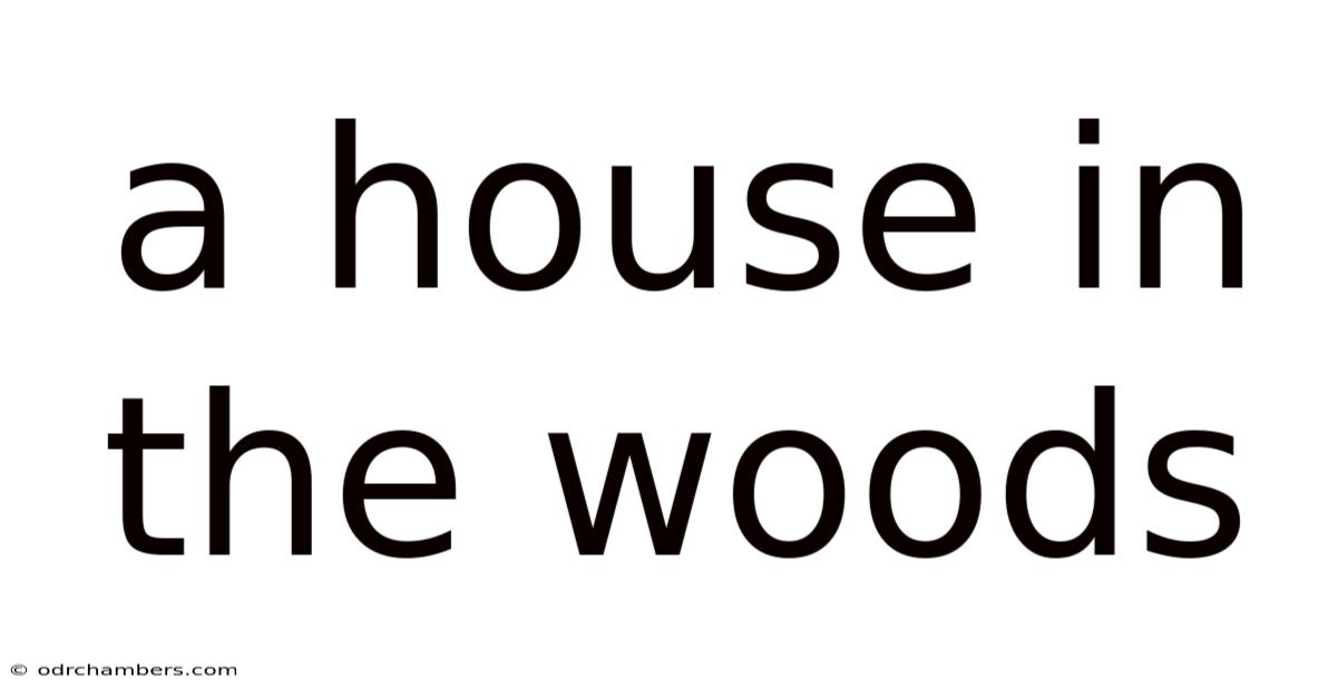A House In The Woods