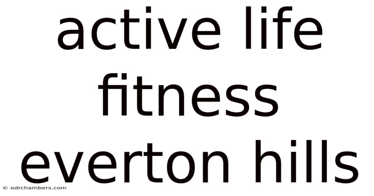 Active Life Fitness Everton Hills