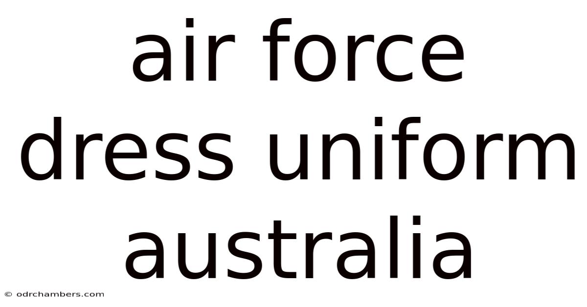 Air Force Dress Uniform Australia