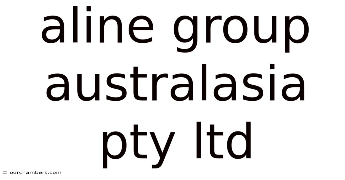 Aline Group Australasia Pty Ltd