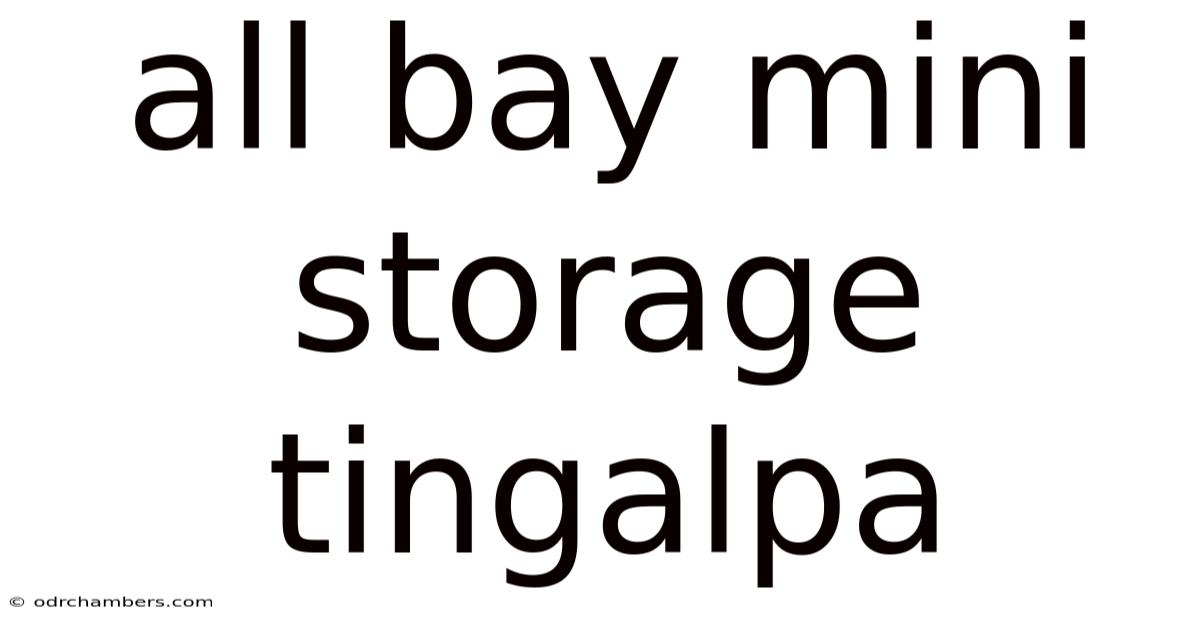 All Bay Mini Storage Tingalpa
