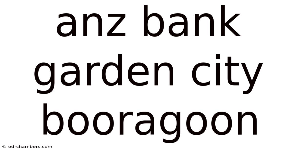 Anz Bank Garden City Booragoon