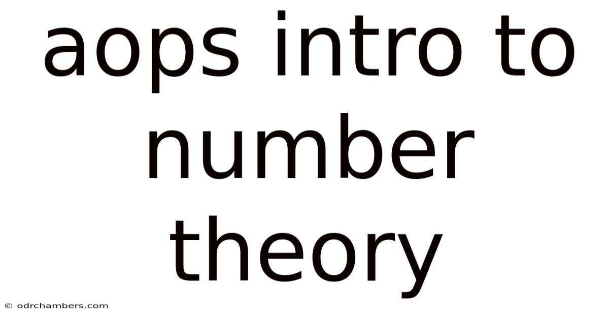 Aops Intro To Number Theory