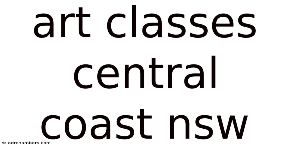 Art Classes Central Coast Nsw