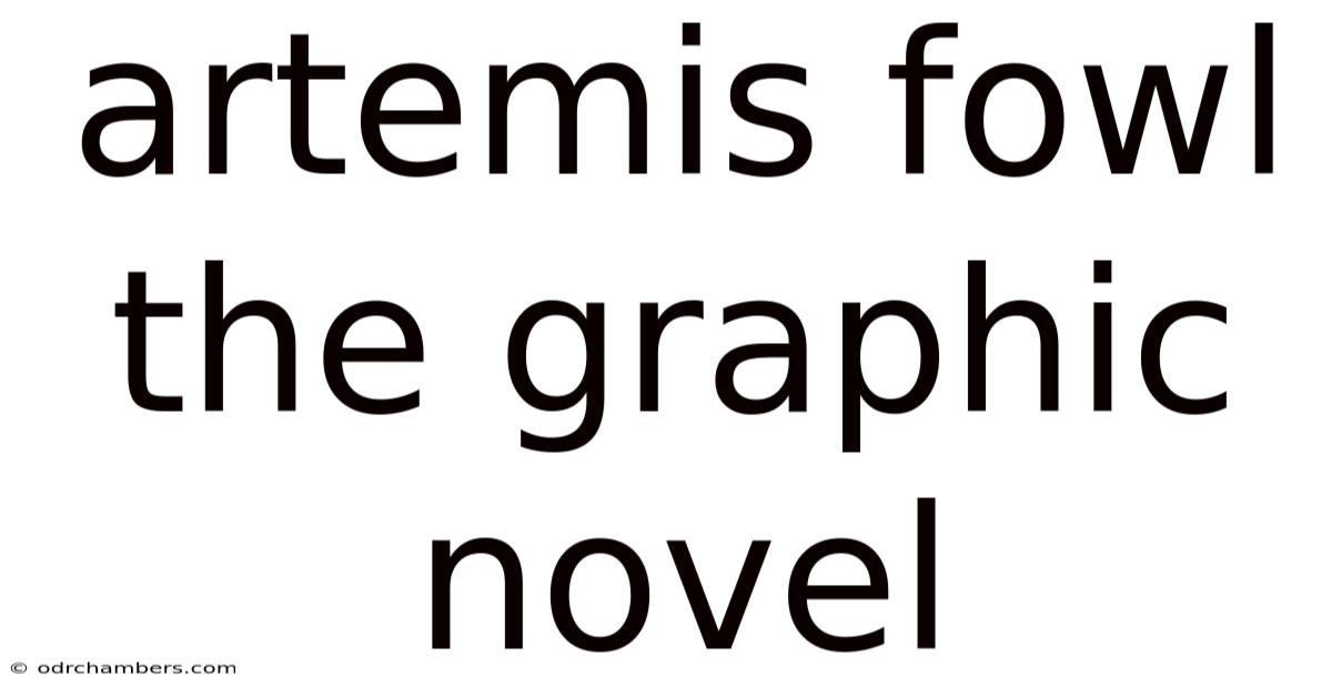 Artemis Fowl The Graphic Novel