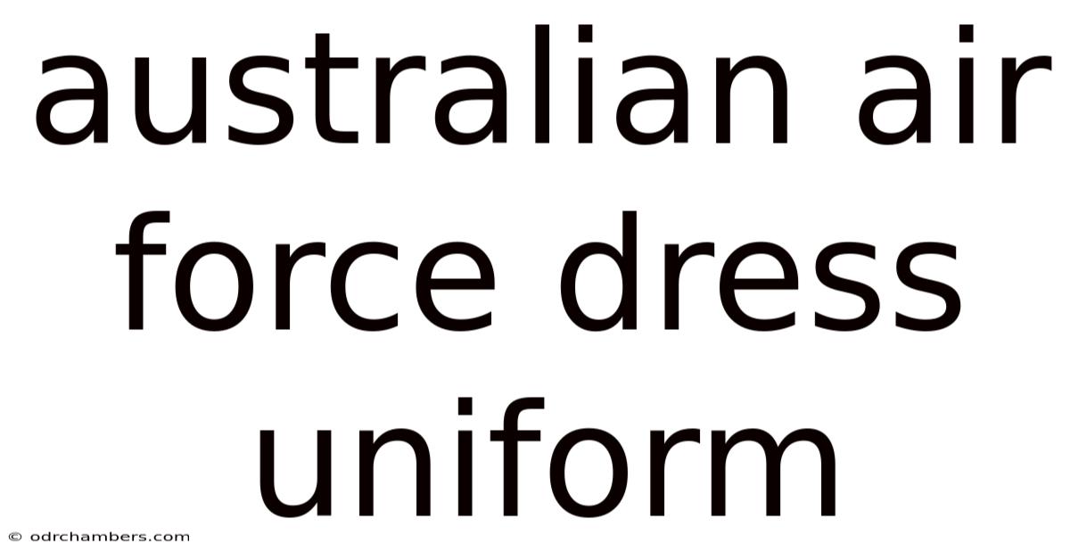 Australian Air Force Dress Uniform