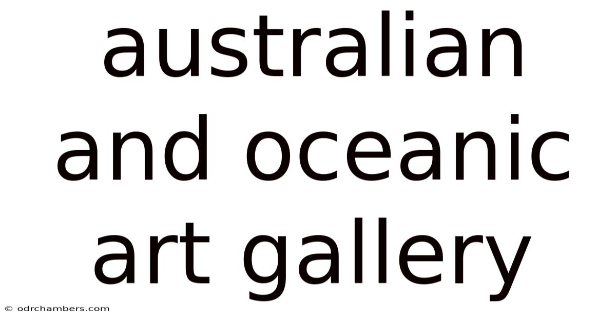 Australian And Oceanic Art Gallery