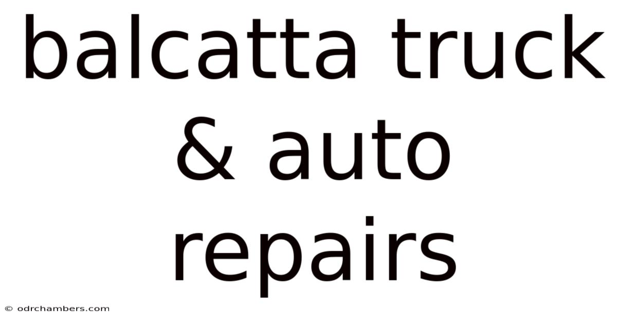 Balcatta Truck & Auto Repairs