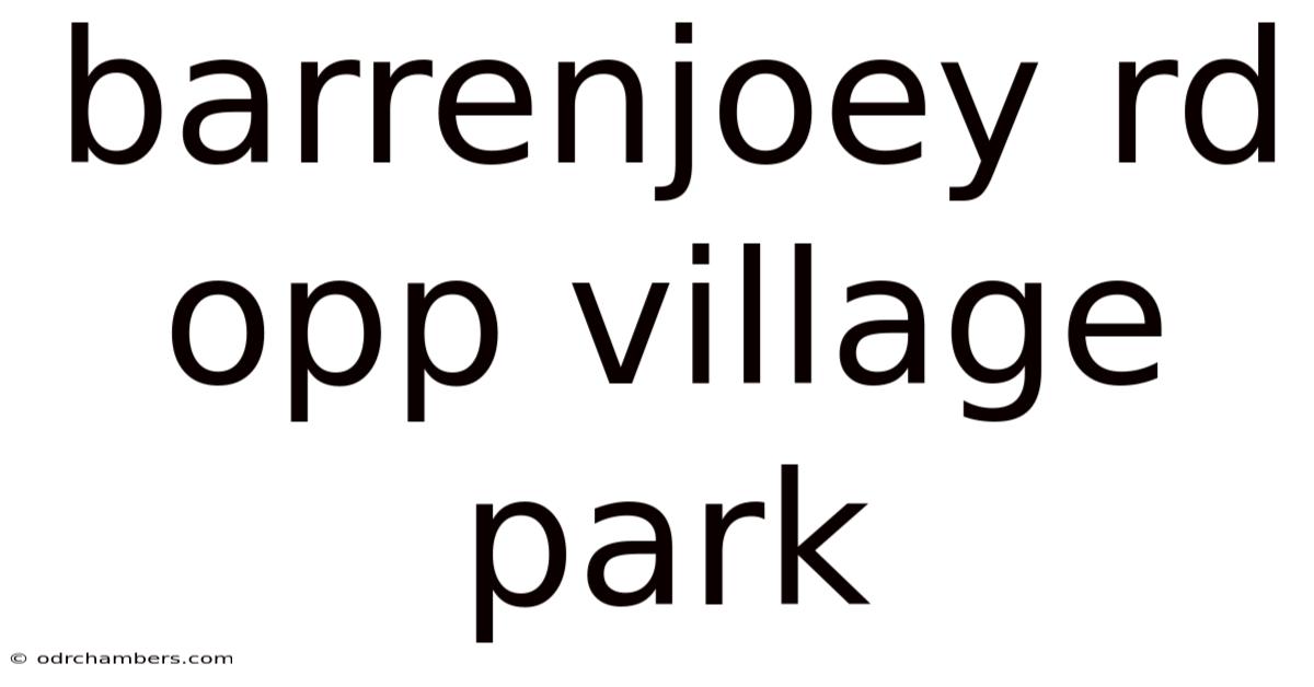 Barrenjoey Rd Opp Village Park
