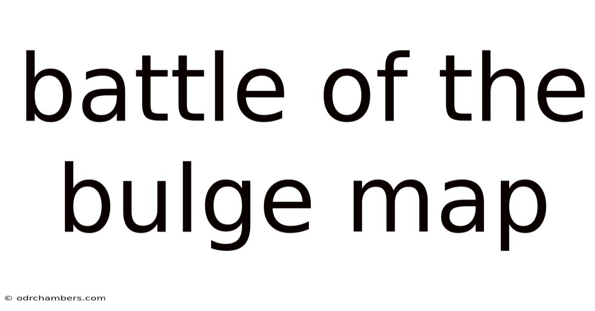 Battle Of The Bulge Map