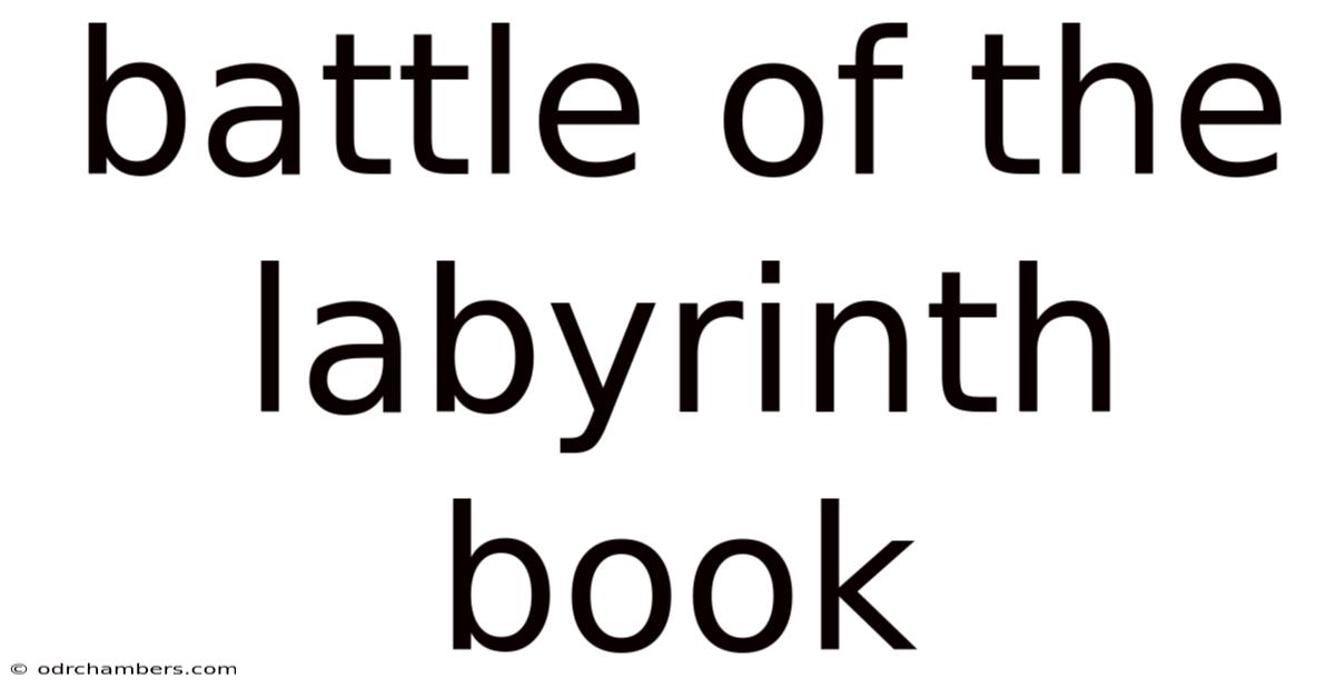 Battle Of The Labyrinth Book