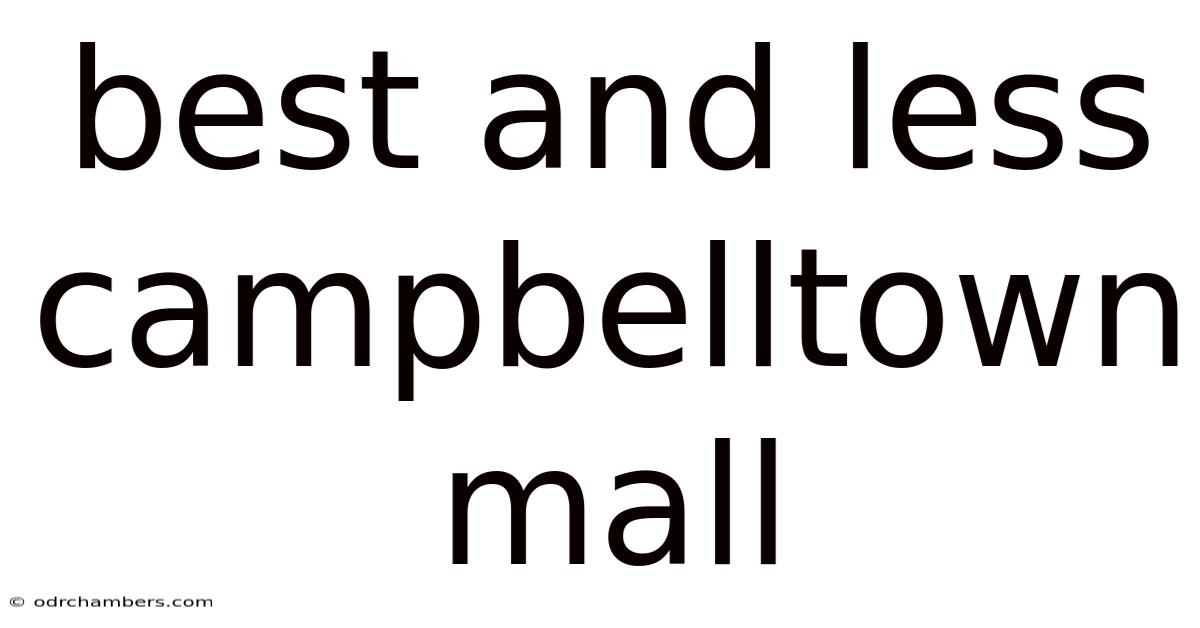 Best And Less Campbelltown Mall