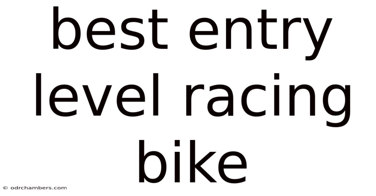 Best Entry Level Racing Bike