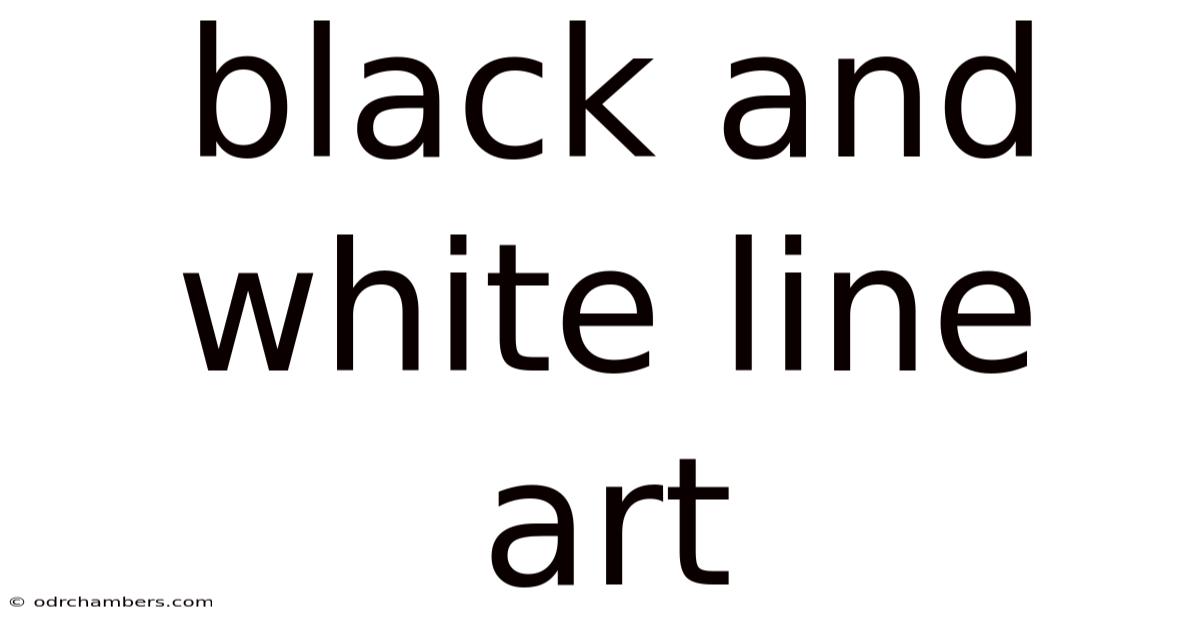 Black And White Line Art