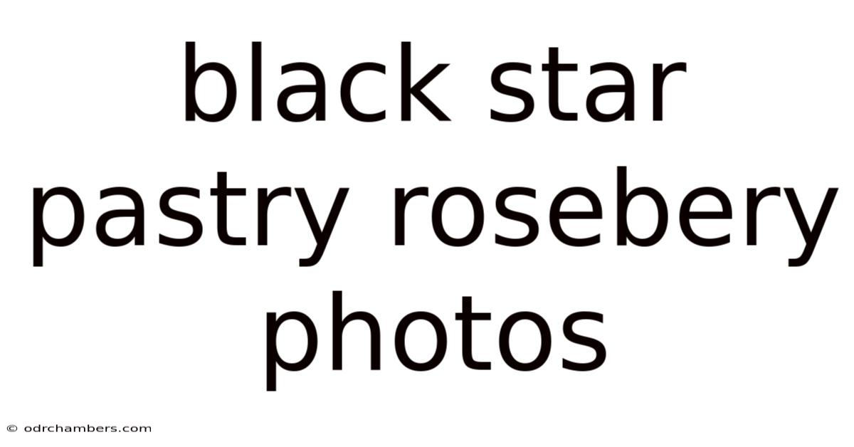 Black Star Pastry Rosebery Photos