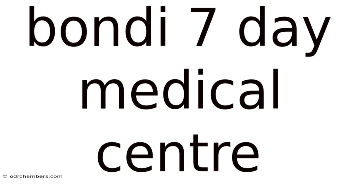 Bondi 7 Day Medical Centre