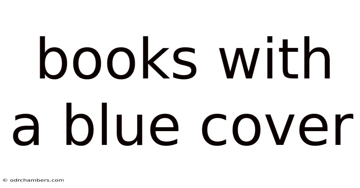 Books With A Blue Cover