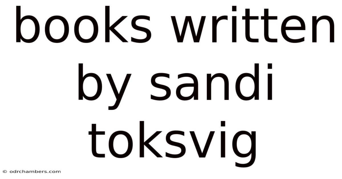 Books Written By Sandi Toksvig