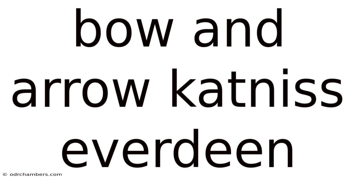 Bow And Arrow Katniss Everdeen