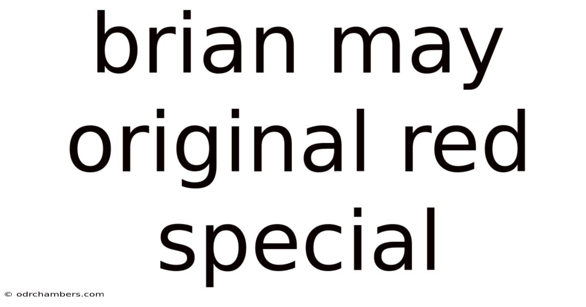 Brian May Original Red Special