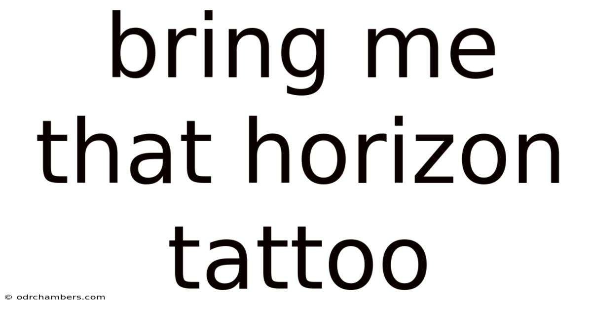 Bring Me That Horizon Tattoo