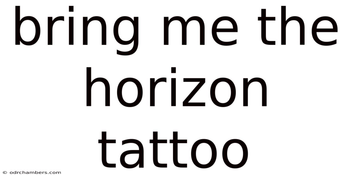 Bring Me The Horizon Tattoo