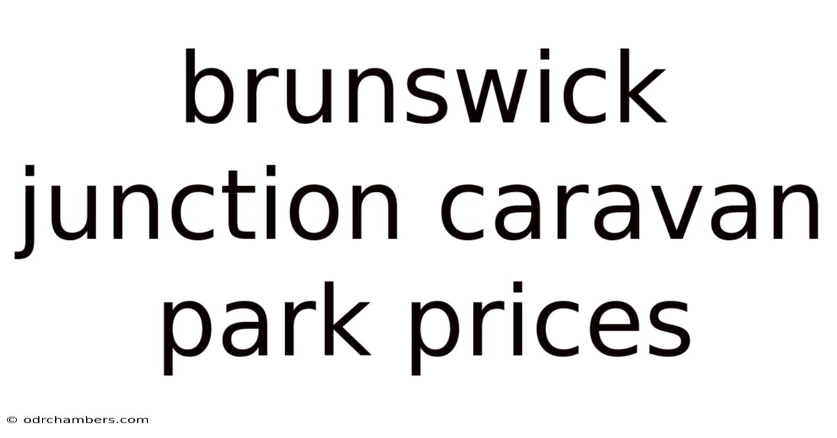 Brunswick Junction Caravan Park Prices