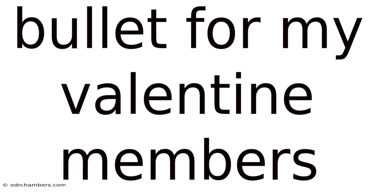 Bullet For My Valentine Members