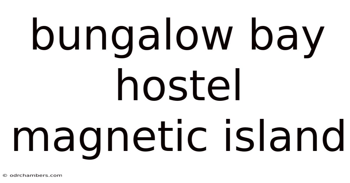 Bungalow Bay Hostel Magnetic Island