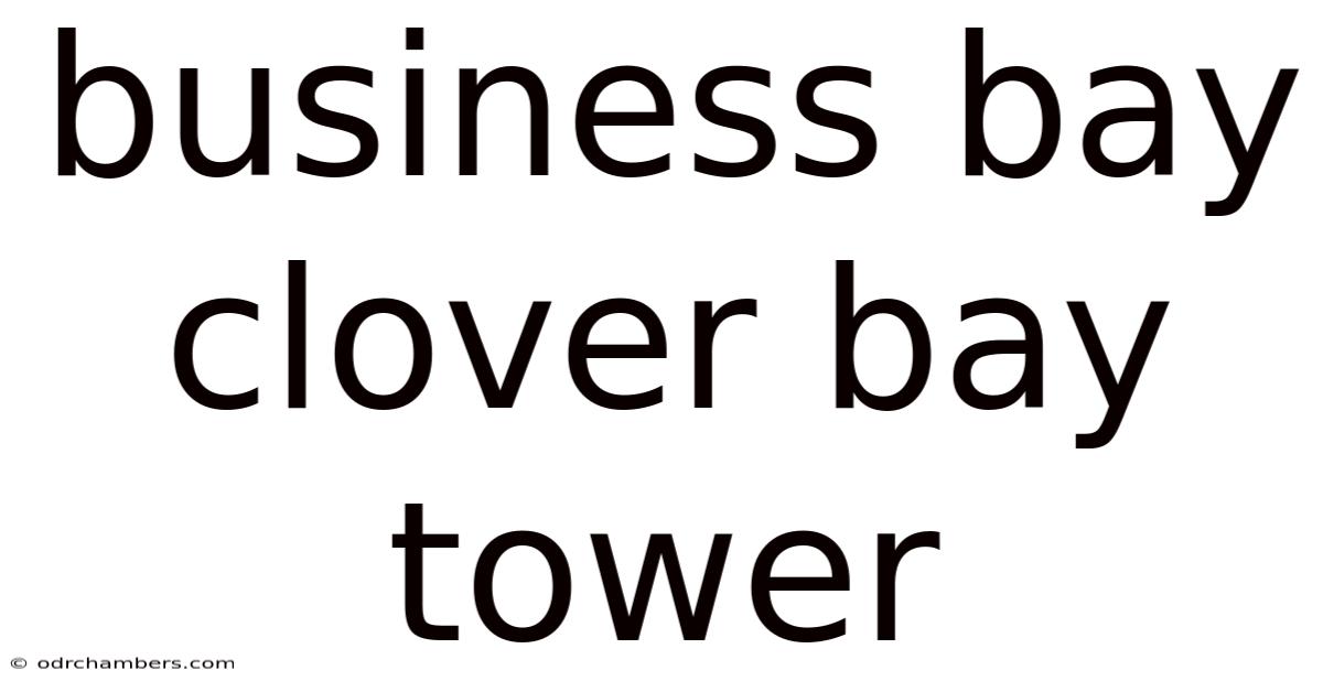 Business Bay Clover Bay Tower