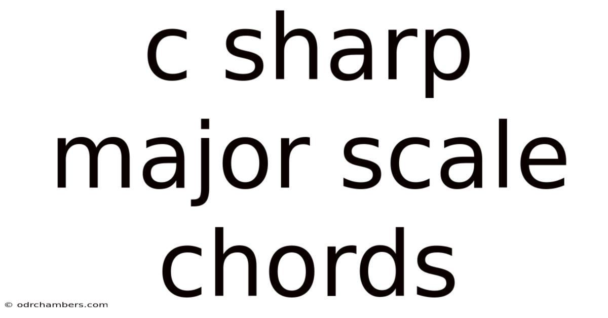 C Sharp Major Scale Chords