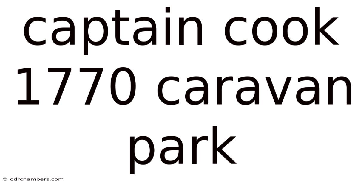 Captain Cook 1770 Caravan Park