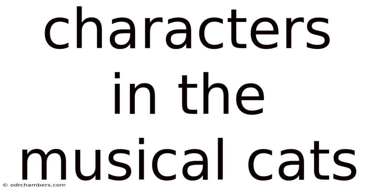 Characters In The Musical Cats