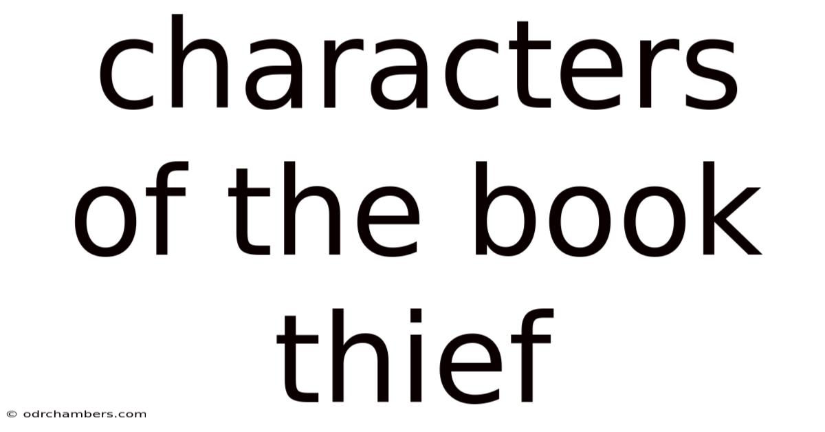 Characters Of The Book Thief