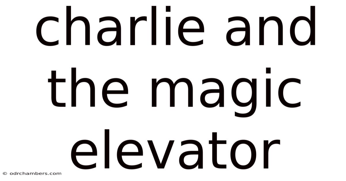 Charlie And The Magic Elevator