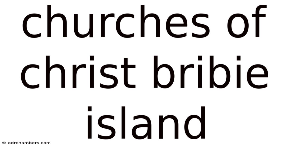Churches Of Christ Bribie Island
