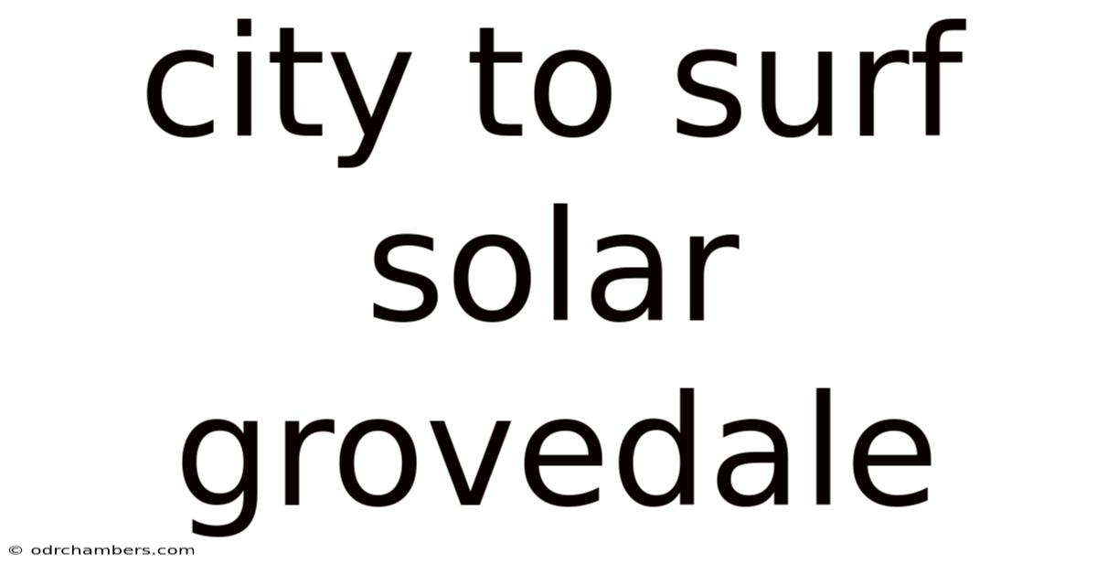 City To Surf Solar Grovedale