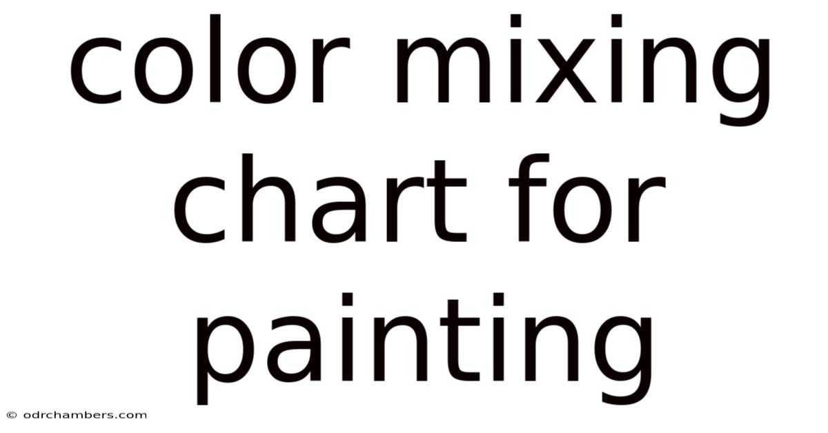 Color Mixing Chart For Painting