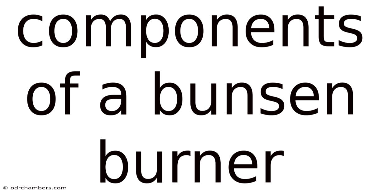 Components Of A Bunsen Burner