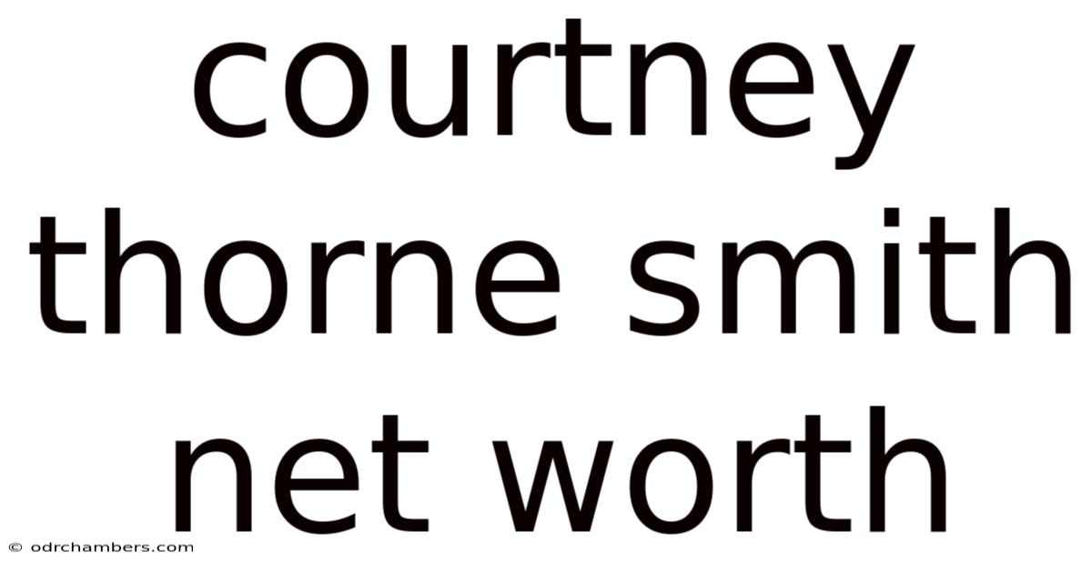 Courtney Thorne Smith Net Worth