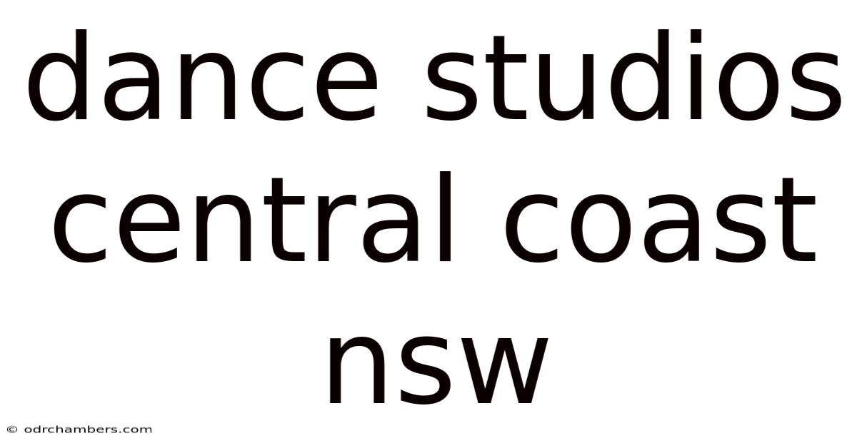 Dance Studios Central Coast Nsw