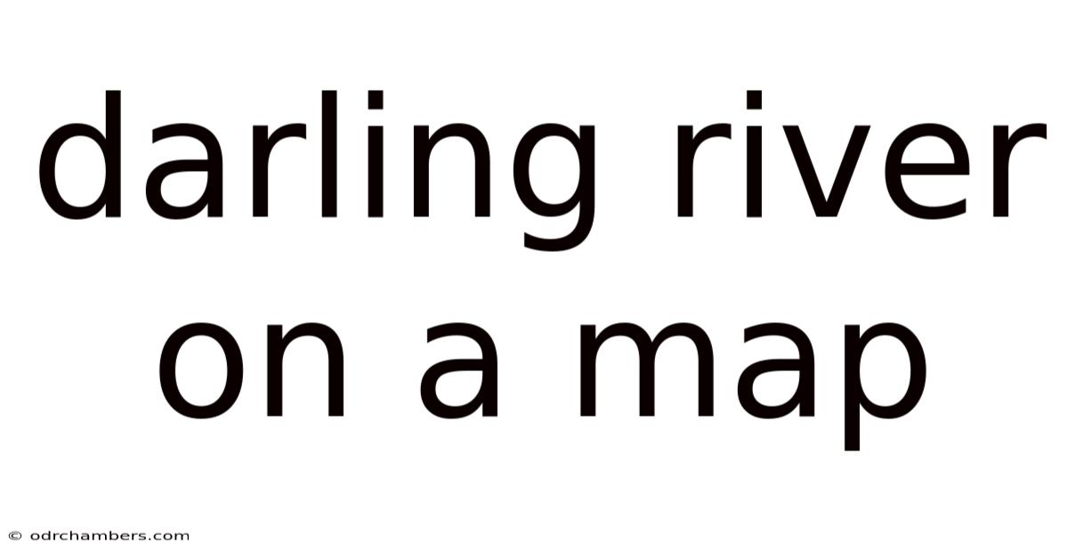 Darling River On A Map