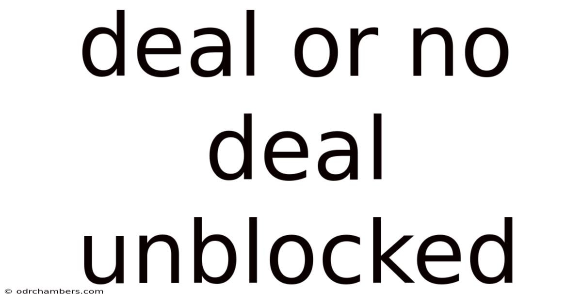 Deal Or No Deal Unblocked